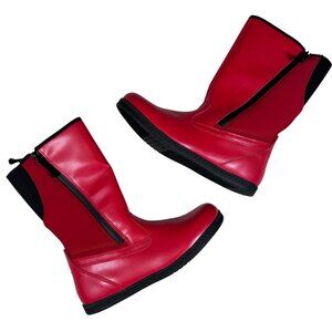 Billy Boots Red Rain Boot 5 Kids Inclusion Zip Outdoors Play School Adaptive